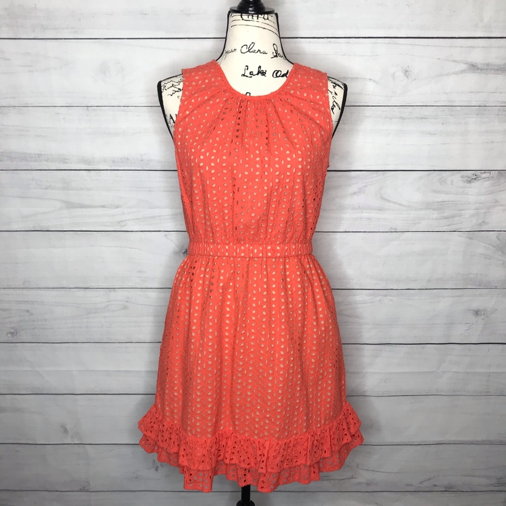 Peter Som for Design Nation coral eyelet dress 8